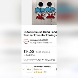Dr. Suess Errings Thing one Thing two